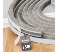 Wendict Guarnizione Spazzola Striscia paraspifferi per porte e finestre, 9 mm(B) x 5mm(D) x15M(L)-Antivento, Paraspifferi Spazzola Per Porte, Riduzione del Rumore, Finestre, Armadi (9 * 5-15m)