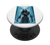 Wendigo, demone cannibale emaciato del folklore nativo PopSockets PopGrip Adesivo