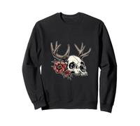 Wendigo Flowers Skull Wild Felpa