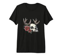 Wendigo Flowers Skull Wild Maglietta Premium