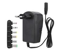 Wendry Adattatore Universale 3 V 4,5 V 5 V 6 V 7,5 V 9 V 12 V CA/CC, Alimentatore a commutazione con 6 Punte Adattatore selezionabili, Alimentatore per Elettronica Domestica Telefoni, CD, Computer