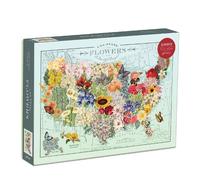 Wendy Gold USA State Flowers 1000 Piece Puzzle
