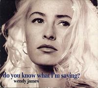 WENDY JAMES - WENDY JAMES - WENDY JAMES - DO YOU KNOW WHAT I'M SAYING? (CD SINGLE)