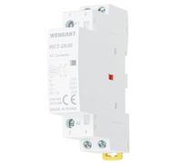 Wengart Contattore AC Domestico 25A, 2 Polli 2NO, Alimentazione Bobina 230V, Larghezza 18mm (1 Modulo DIN), Interruttore di Controllo per Luci, Motori e Pompe, Montaggio su Guida DIN