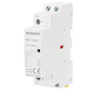 Wengart Contattore Modulare 1NO + 1NC 16A, Bobina AC 24V, Teleruttore Ultra-Compatto 18mm (1 Modulo), Protezione e Scambio Linea per Automazione Domestica, WCT-16