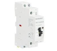 Wengart Contattore Modulare 25A 2NO, con Selettore Manuale ON-AUTO-OFF, AC 230V, Larghezza 18mm (1 Modulo DIN), Teleruttore per Boiler, Pompe e Luci, Serie WCT-25M