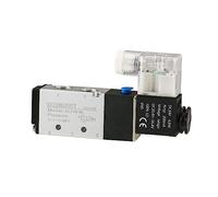 Wengart Elettrovalvola pneumatica con 2 posizioni 5 vie, 4V210-08, DC24V/DIN Socket, 2position 5way, 1/4 "PT, singola bobina pilota-azionata elettrica, lavoro per la retromarcia rapida e affidabile