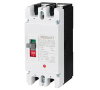 Wengart Interruttore Automatico Scatolato MCCB DC 500V 2P 150A, Protezione Fotovoltaico e Batterie Litio, Potere di Interruzione 10kA, Cablaggio Flessibile Senza Polarità Vincolata, WGM1PV-250