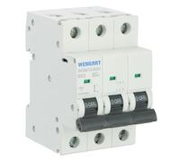 Wengart Interruttore miniaturizzato ad alte prestazioni WGM12-63H, AC230V/400V 63A 3P 10kA B-Char reazione rapida per garantire un uso sicuro dell'energia in edifici residenziali e piccole imprese