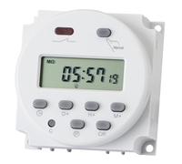 Wengart Interruttore timer CN101,ACDC24V relè orario programmabile settimanalmente,display LCD digitale,1M~168H,controllo manuale/automatico,adattabile a una varietà di attività di temporizzazione