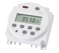 Wengart Interruttore timer CN101A,ACDC12V relè orario programmabile settimanalmente,display LCD digitale,1M~168H,controllo manuale/automatico,adattabile a una varietà di attività di temporizzazione