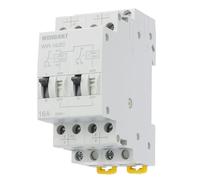 Wengart Relè ad Impulsi Passo-Passo 2SPDT 16A, Bobina AC 230V, Teleruttore Ciclico per Controllo Illuminazione Multi-Punto, Montaggio su Guida DIN 36mm, Bianco, WIR-16