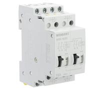 Wengart Relè ad Impulsi Passo-Passo WIR-16, 16A AC 230V, 3NO + 1NC, Commutatore Modulare per Controllo Luci e Automazione, Montaggio su Guida DIN 36mm, Bianco