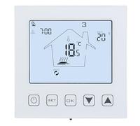 Wengart Termostato Digitale Touch Screen WG603W per Riscaldamento a Pavimento ad Acqua,3A, Funzione Estate/Inverno, Rilevamento Finestra Aperta, Compatibile con Scatola Tonda 60mm (Non per Caldaia)
