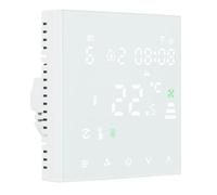 Wengart Termostato Fan Coil WiFi WG607AC, AC230V Max3A 2.4GHz Wi-Fi APP TUYA Quattro Tubi per Aria Condizionata, Compatibile con Alexa Echo/Google Home, Bianco