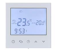 Wengart Termostato Programmabile per Riscaldamento a Pavimento ad Acqua 3A, Touchscreen LCD 230V, Compatibile con Attuatori NC/NO, Montaggio in Scatola Tonda 60mm