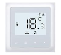 Wengart Termostato WiFi per Riscaldamento a Pavimento ad Acqua 3A, Programmabile, Funzione Estate/Inverno e Rilevamento Finestra Aperta,Compatibile con Alexa e Google Home, per Scatola Tonda 60mm