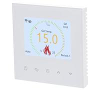 Wengart Termostato WiFi WG380, AC230V, display LCD TFT a colori, 6 lingue opzionali, uscita 3A, app TUYA, supporto controllo vocale (bianco)