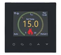 Wengart Termostato WiFi WG380, AC230V, display LCD TFT a colori, 6 lingue opzionali, uscita 3A, app TUYA, supporto controllo vocale (nero)
