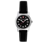 Wenger 70385 - Orologio da polso da donna, cinturino in pelle colore nero