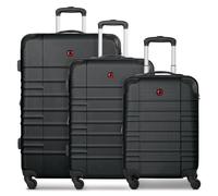 Wenger Amplar Evo 4 ruote Set di valigie 3 pezzi con piega di espansione nero