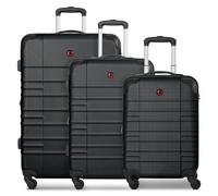 Wenger Amplar Evo 4 ruote Set di valigie 3 pezzi con piega di espansione nero