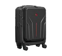 WENGER Amplix Valigia Rigida, Trolley da Cabina, Bagaglio a Mano, 36 (45) l, Tasca per Laptop e Tablet, Serratura, Viaggi Vacanze, Nero, 653323