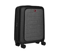 WENGER Bagaglio a Mano Trolley Syntry, Notebook 14”, Tablet 10”, 36 (44) l, Struttura Rigida, Uomo Donna, Viaggi di Lavoro Vacanze, Nero/Grigio Melange, 610163
