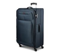 Wenger Carrello Beaumont a 4 ruote XL da 87 cm, misura speciale con tasca espandibile blu