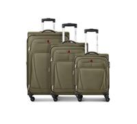 Wenger Beaumont 4 ruote Set di valigie 3 pezzi con piega di espansione oliva