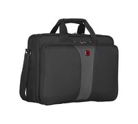WENGER Borsa Porta PC Legacy 16 a Tracolla, Notebook 16”, Cartella, 15 l, Uomo Donna, Ufficio Viaggi di Lavoro Università, Nero, 600648
