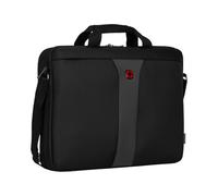 WENGER Borsa Porta PC Legacy 17 a Tracolla, Notebook 17”, Cartella, Scomparti, 12 l, Uomo Donna, Ufficio Viaggi di Lavoro Università, Nero/Grigio, 600654