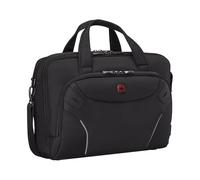 WENGER Cosmic Borsa PC a Tracolla, Notebook 16”, Tasca per Tablet, Cartella, Organizer, 17 l, Ufficio Lavoro Università, Nero, 653497