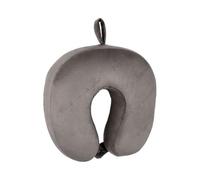 WENGER Cuscino per il Collo, Cuscino Ergonomico da Viaggio, Aereo, Memory Foam, Fodera Lavabile, Grigio, 611884