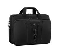 WENGER Legacy Black Series Borsa PC a Tracolla, Notebook 16”, Tasca per Tablet, Cartella, 15 l, Ufficio Lavoro Università, Nero, 653630