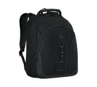 WENGER Legacy Black Series 653629 - Zaino per computer portatile con scomparto per tablet, notebook fino a 16", 24 l, da uomo e donna, business, università, scuola, viaggi, nero, 653629, Nero , Black