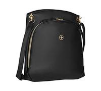 WENGER Messenger Bag LeaSophie a Tracolla, Notebook 10”, 6 l, Uomo Donna, Ufficio Università Scuola Viaggi, Nero, 610189