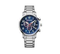 Wenger Orologio Cronografo Quarzo Unisex con Cinturino in Acciaio Inox 01.1543.101