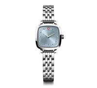 WENGER Orologio da donna classico vintage (27 mm) quadrante blu chiaro/cinturino in acciaio inossidabile 01.1911.104