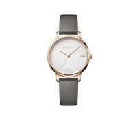 WENGER Orologio da polso da donna Metropolitan Donnissima Ø 38 mm, Swiss Made, analogico al quarzo, impermeabile fino a 100 m, Argento/Champagne/Grigio, cinghie