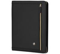 Wenger - Padfolio da Donna in Ecopelle Amelie per Tablet 10 pollici con Cerniera e Tasca - Nero