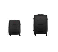 Wenger Prymo Set di 2 Valigie Rigide S/L, 36/43 l + 93/107 l Expandable | Set di valigie per vacanze e viaggi di lavoro con 4 doppie ruote, lucchetto TSA e cerniera sicura a doppio cursore