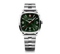 WENGER Quadrante verde vintage sportivo (37 mm) da uomo/bracciale in acciaio inossidabile 01.1921.111