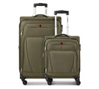 Wenger Set di valigie Beaumont a 4 ruote S+L espandibile oliva