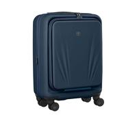 WENGER Skyon Bagaglio a Mano Rigido, 35/45 l Espandibile, Navy Blue | Valigia da cabina 38 x 54 x 23 cm con tasca laptop 16", porta USB, ruote doppie e serratura TSA per viaggi d'affari.