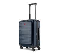 WENGER Valigia da cabina per uomo e donna, 39 x 23 x 53 cm, in materiale ABS di alta qualità, resistente agli urti, tasca frontale e manico telescopico, serie Amplar Evo
