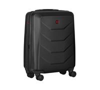 WENGER Valigia rigida Prymo Carry-On con 4 Ruote, Trolley, Bagaglio a Mano, 36 (43) l, Struttura Rigida, Serratura, Uomo Donna, Viaggi Vacanze, Nero, 612536