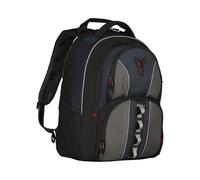 WENGER Zaino Porta PC Cobalt con Tasca per Tablet, Notebook 16”, 23 l, Uomo Donna, Ufficio Viaggi di lavoro Università, Nero/Blu, 600629