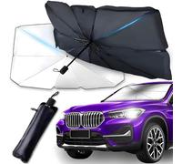 wengjun Parasole per Auto Parabrezza per Alfa Romeo Tonale SUV 2022+, Ombrello Auto Parasole Pieghevole con Protezione UV Calore Resistente Facile da Montare,L140x78cm-A
