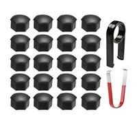 WENGONG 20 Pezzi Copri Bulloni Copridado Ruota per Audi RS3 (8VA) Sportback 2015-2020, Tappi Protettivi Bulloni Copri Bulloni Cerchi Auto Protettivi per Ruote,17mm